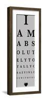 Eye Chart I-The Vintage Collection-Framed Giclee Print