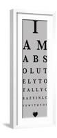 Eye Chart I-The Vintage Collection-Framed Giclee Print