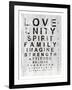 Eye Chart I-Andrea James-Framed Art Print