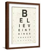 Eye Chart I-Jess Aiken-Framed Art Print