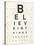 Eye Chart I-Jess Aiken-Stretched Canvas