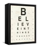 Eye Chart I-Jess Aiken-Framed Stretched Canvas