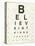 Eye Chart I-Jess Aiken-Stretched Canvas