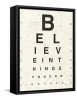 Eye Chart I-Jess Aiken-Framed Stretched Canvas