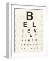 Eye Chart I-Jess Aiken-Framed Art Print