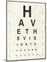 Eye Chart II-Jess Aiken-Mounted Art Print