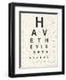 Eye Chart II-Jess Aiken-Framed Art Print