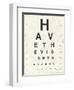 Eye Chart II-Jess Aiken-Framed Art Print