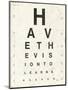 Eye Chart II-Jess Aiken-Mounted Art Print