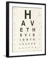 Eye Chart II-Jess Aiken-Framed Art Print