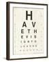 Eye Chart II-Jess Aiken-Framed Art Print