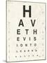 Eye Chart II-Jess Aiken-Mounted Art Print