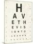 Eye Chart II-Jess Aiken-Mounted Art Print