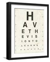 Eye Chart II-Jess Aiken-Framed Art Print