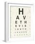 Eye Chart II-Jess Aiken-Framed Art Print