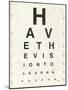 Eye Chart II-Jess Aiken-Mounted Art Print