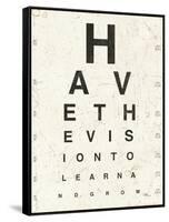 Eye Chart II-Jess Aiken-Framed Stretched Canvas