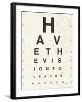 Eye Chart II-Jess Aiken-Framed Art Print