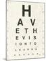 Eye Chart II-Jess Aiken-Mounted Art Print