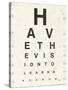 Eye Chart II-Jess Aiken-Stretched Canvas