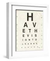 Eye Chart II-Jess Aiken-Framed Art Print