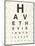 Eye Chart II-Jess Aiken-Mounted Art Print