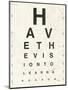 Eye Chart II-Jess Aiken-Mounted Art Print