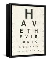 Eye Chart II-Jess Aiken-Framed Stretched Canvas