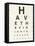 Eye Chart II-Jess Aiken-Framed Stretched Canvas