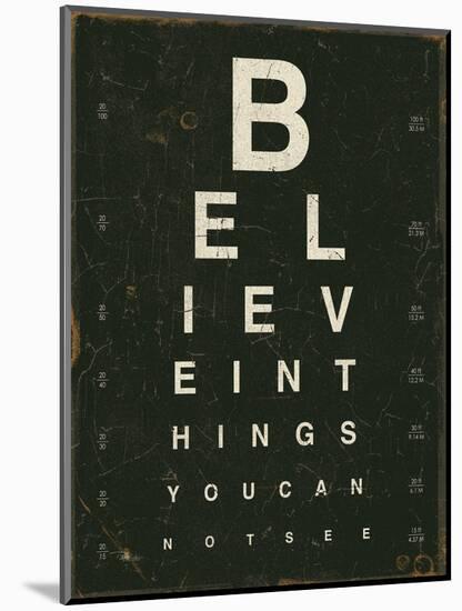 Eye Chart III-Jess Aiken-Mounted Art Print