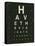 Eye Chart IV-Jess Aiken-Framed Stretched Canvas