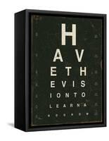 Eye Chart IV-Jess Aiken-Framed Stretched Canvas