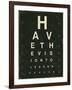 Eye Chart IV-Jess Aiken-Framed Art Print