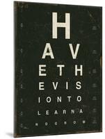 Eye Chart IV-Jess Aiken-Mounted Art Print