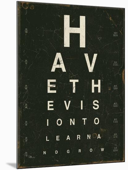 Eye Chart IV-Jess Aiken-Mounted Art Print