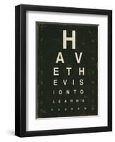 Eye Chart IV-Jess Aiken-Framed Art Print