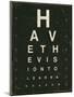 Eye Chart IV-Jess Aiken-Mounted Art Print