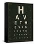 Eye Chart IV-Jess Aiken-Framed Stretched Canvas