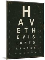 Eye Chart IV-Jess Aiken-Mounted Art Print