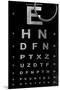 Eye Chart & Magnifying Glass-null-Mounted Premium Giclee Print