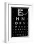 Eye Chart & Magnifying Glass-null-Framed Art Print