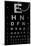 Eye Chart & Magnifying Glass-null-Mounted Art Print