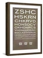 Eye Chart One-Jan Weiss-Framed Art Print