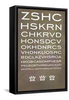 Eye Chart One-Jan Weiss-Framed Stretched Canvas