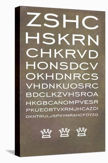 Eye Chart One-Jan Weiss-Stretched Canvas