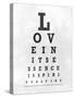 Eye Chart Typography I-null-Stretched Canvas