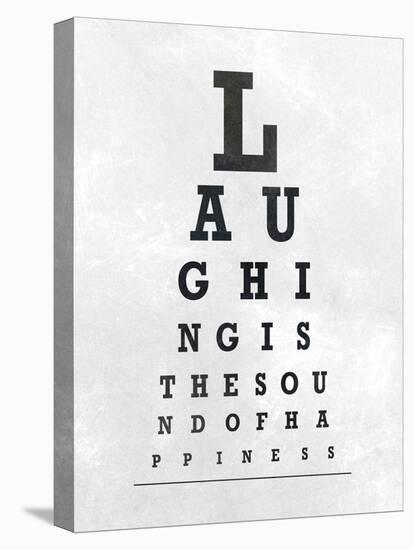 Eye Chart Typography II-null-Stretched Canvas