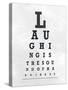 Eye Chart Typography II-null-Stretched Canvas