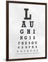 Eye Chart Typography II-null-Framed Art Print