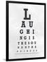 Eye Chart Typography II-null-Framed Art Print